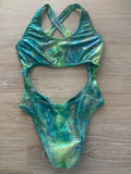 Green Holographic Snakeskin Lola Suit (8)