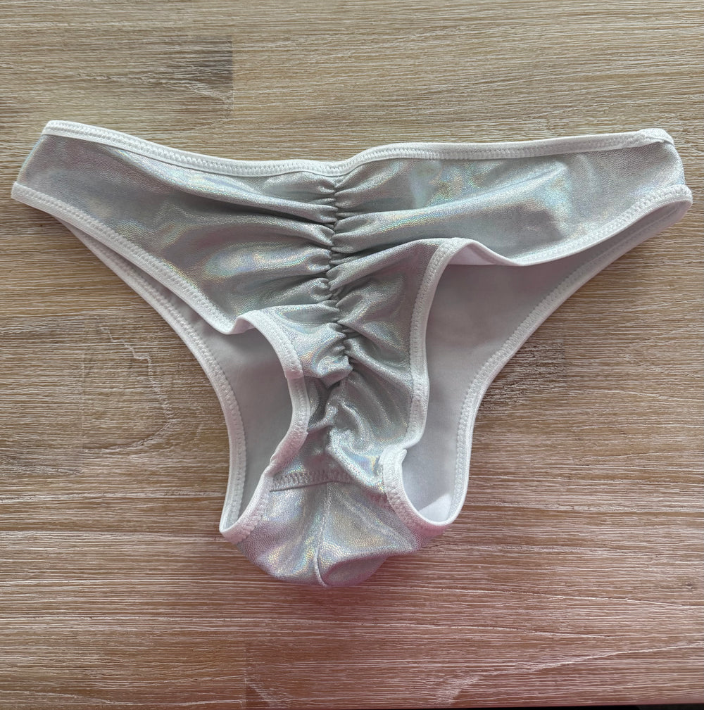 Men's Brazilian Bum Holographic White