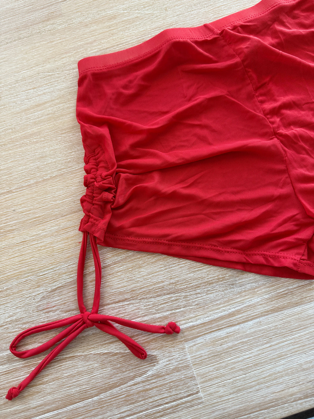 Red Mesh Shorts