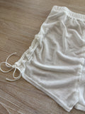 White Mesh Shorts
