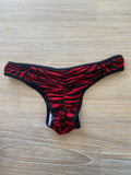 Men's Brazilian Bum Red Zebra